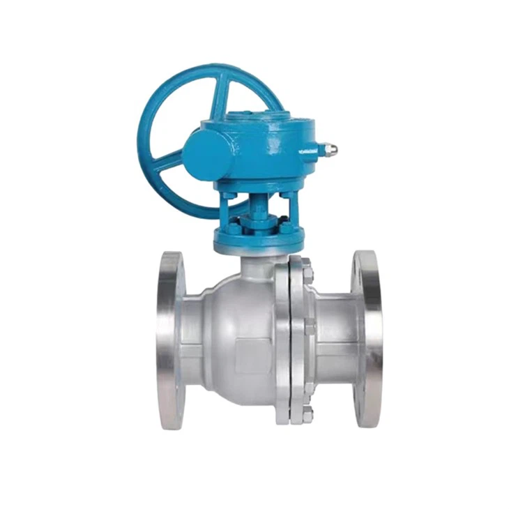 CF8M Stainless Steel Turbine Floating Ball Valve