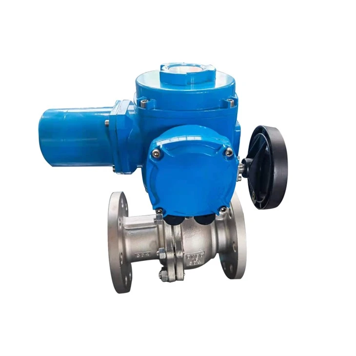 DN80 Electric Flange 304 Flow Control Remote Control Gas Valve