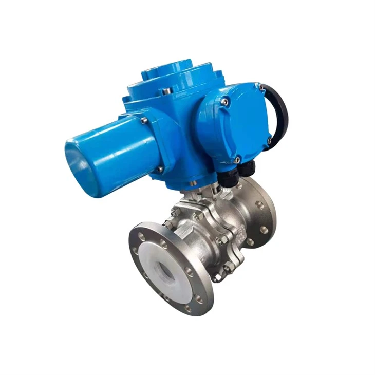 DN80 Electric Flange 304 Flow Control Remote Control Gas Valve