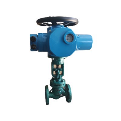 Van cầu mặt bích vận hành bằng động cơ thép đúc DN30