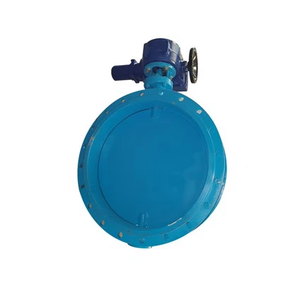 Van bướm thông gió bằng thép không gỉ mặt bích điện